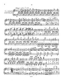 Partition Piano , partie, Symphony No.40, G minor, Mozart, Wolfgang Amadeus