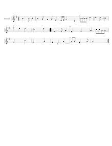 Partition , Sarabande - hautbois 2, 6 Trio sonates, G major, Boismortier, Joseph Bodin de