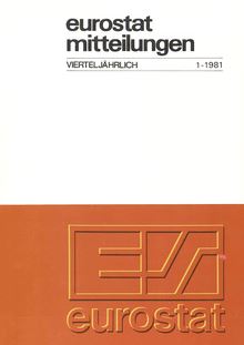 Eurostat mitteilungen. VIERTELJÄHRLICH 1-1981