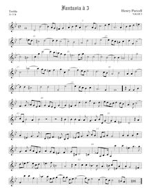 Partition viole de gambe aigue, Fantazias et en Nomines, Purcell, Henry par Henry Purcell