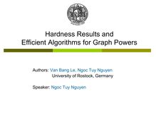 Hardness Results and Efficient Algorithms for Graph Powers