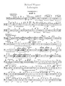 Partition Trombone 1, 2, 3, Tuba, Lohengrin, Composer