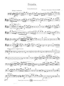 Partition de violoncelle, Sonata Duo pour Piano et violoncelle