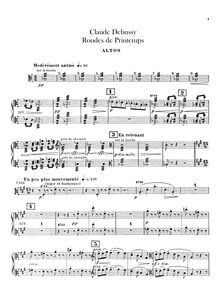 Partition altos, Images, Debussy, Claude par Claude Debussy