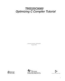 TMS320C6000 Optimizing C Compiler Tutorial (Rev. A)