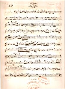 Partition flûte , partie, Der junge Opernfreund, Op.61, Jansa, Leopold