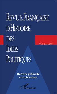 Revue française d histoire des idées politiques - 41