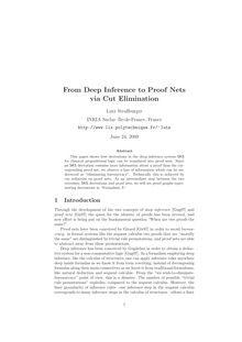 From Deep Inference to Proof Nets via Cut Elimination