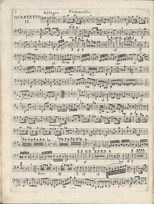 Partition violoncelle, corde quatuor No.2, Op.18/2, G Major, Beethoven, Ludwig van par Ludwig van Beethoven