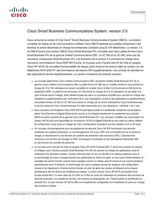 Cisco Smart Business Communications System Release 2.0 (French)