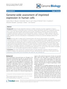 Genome-wide assessment of imprinted expression in human cells