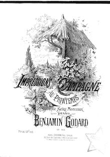 Partition complète, Impressions de Campagne, Op.123, Godard, Benjamin