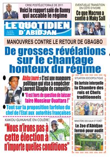 Le Quotidien d’Abidjan n°2923 - du jeudi 10 septembre 2020