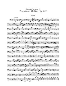 Partition Basses, Perpetuum Mobile, Op.257, Perpetuum mobile, Ein Musikalischer Scherz
