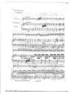 Partition de piano, Thème Allemand Varié, E major, Ernst, Heinrich Wilhelm