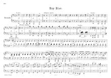 Partition complète, Ruy Blas Overture, Op.95, Mendelssohn, Felix