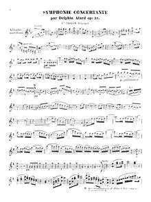Partition violon 1 , partie, Symphonie concertante No.1, G major