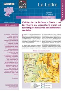 Vallée de la Drôme-Diois : un territoire au caractère rural et touristique, mais avec des difficultés sociales