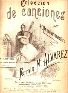 Partition complète, La Partida. Canción Española., Alvarez, Fermin María