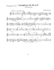 Partition trompette 1 (C), Symphony No.4  Pastorale , Symphony on Canadian Folk Themes