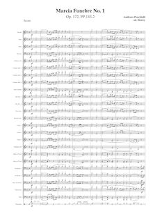 Partition complète, Marcia Funebre No.1, Op.172, Ponchielli, Amilcare par Amilcare Ponchielli