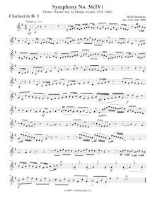 Partition clarinette 3, Symphony No.36  Christmas Symphony , F major par Michel Rondeau