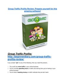 Group Traffic Profits Review-(GIANT) bonus & discount