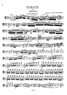 Partition de violoncelle, violoncelle Sonata en F major