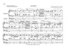 Partition No.2: Lento, 4 Compositions pour orgue, Op.39, Kroeger, Ernest Richard