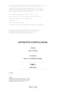 Antiquités d Herculanum, Tome II. par Piranesi, Piranesi, et Piroli