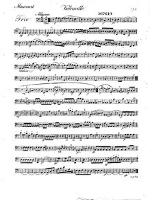 Partition violoncelle, Trio brilliant pour violon, alto & violoncelle