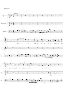 Partition Adagio, Questo silentio ombroso ove soave spira, Duetti del Sig:r Cavaliere Allesandro Scarlatti par Alessandro Scarlatti