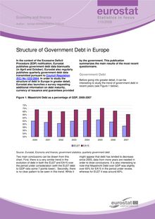 Structure of government debt in Europe