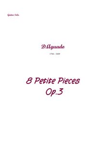 Partition complète, Petites Pièces, Op.3, Aguado, Dionisio