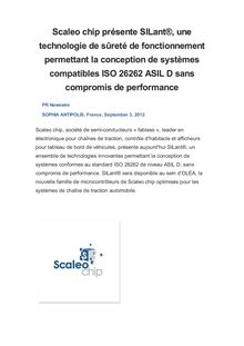 Scaleo chip présente SILant®, une technologie de sûreté de fonctionnement permettant la conception de systèmes compatibles ISO 26262 ASIL D sans compromis de performance