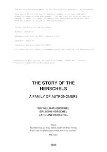 The Story of the Herschels