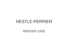 Nestle perrier merger case