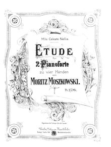 Partition complète, 2 Piano pièces, Op.67, Moszkowski, Moritz par Moritz Moszkowski