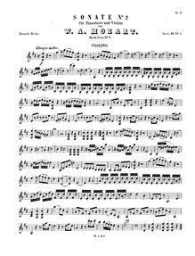 Partition de violon, violon Sonata, Violin Sonata No.2