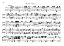 Partition , Rondeau brillant, Divertissement, D.823, Schubert, Franz