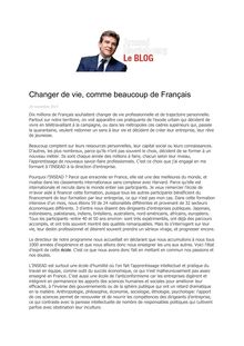 Arnaud Montebourg : "Changer de vie, comme beaucoup de Français"