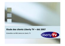 étude clients Liberty TV 2007