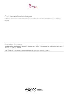Comptes-rendus de colloques  ; n°3 ; vol.5, pg 485-488