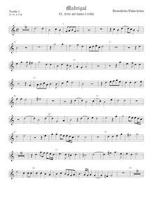 Partition viole de gambe aigue 1, Madrigali a 5 voci, Libro 4, Pallavicino, Benedetto par Benedetto Pallavicino