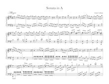 Partition complète, Sonata en A major, A Major, Colburn, Grant