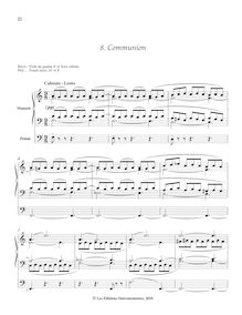 Partition , Communion, Petite méthode d’orgue, Tournemire, Charles par Charles Tournemire