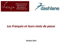 IFOP : Les Français et leurs mots de passe