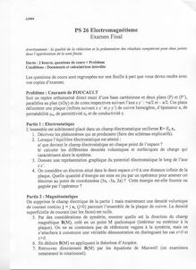 Electromagnétisme et ondes électromagnétiques 2004 Tronc Commun Université de Technologie de Belfort Montbéliard