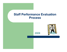 Staff Performance Evaluation Tutorial Process-2009 [Read-Only]