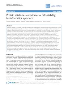 Protein attributes contribute to halo-stability, bioinformatics approach